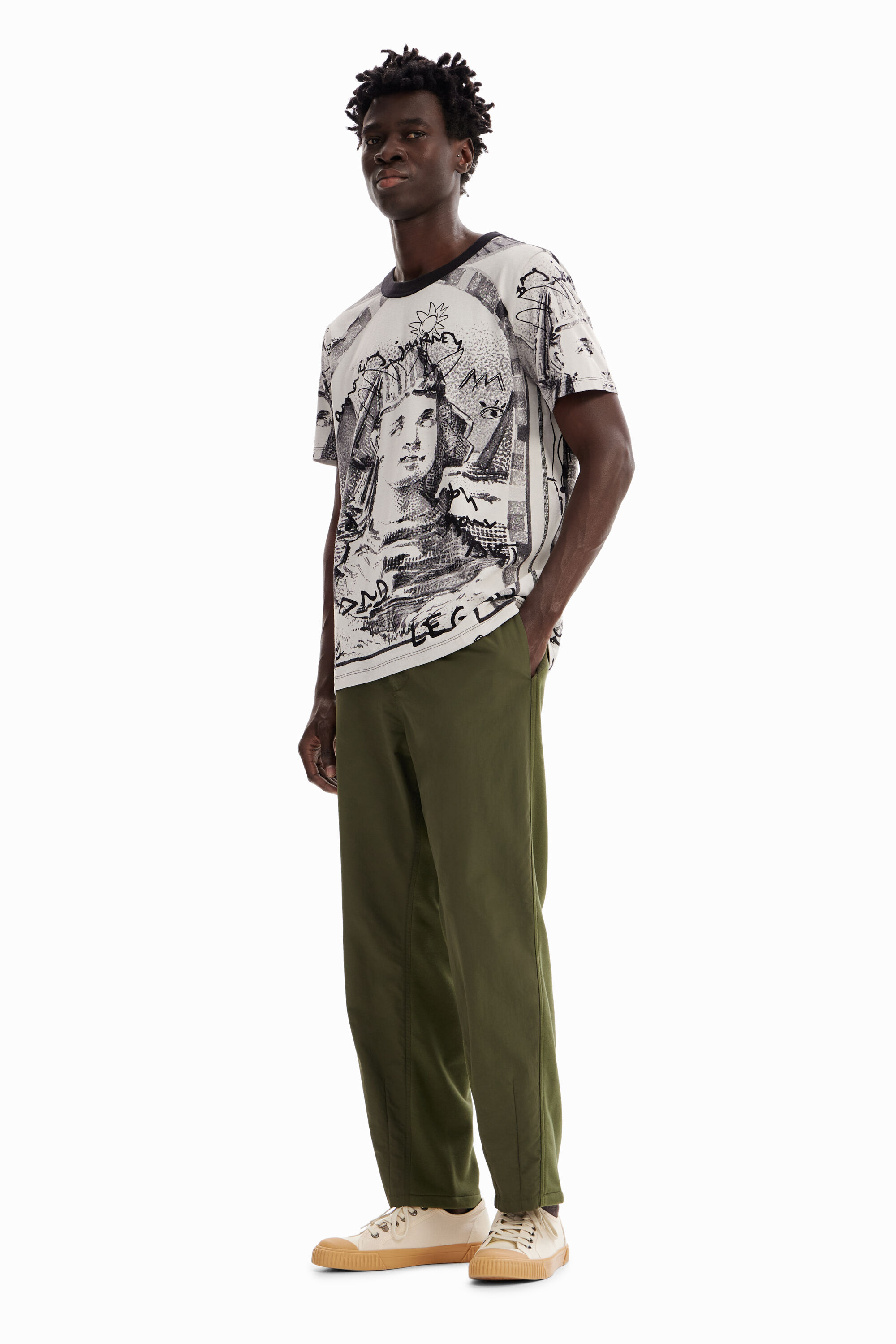 T-shirt sphynx contraste