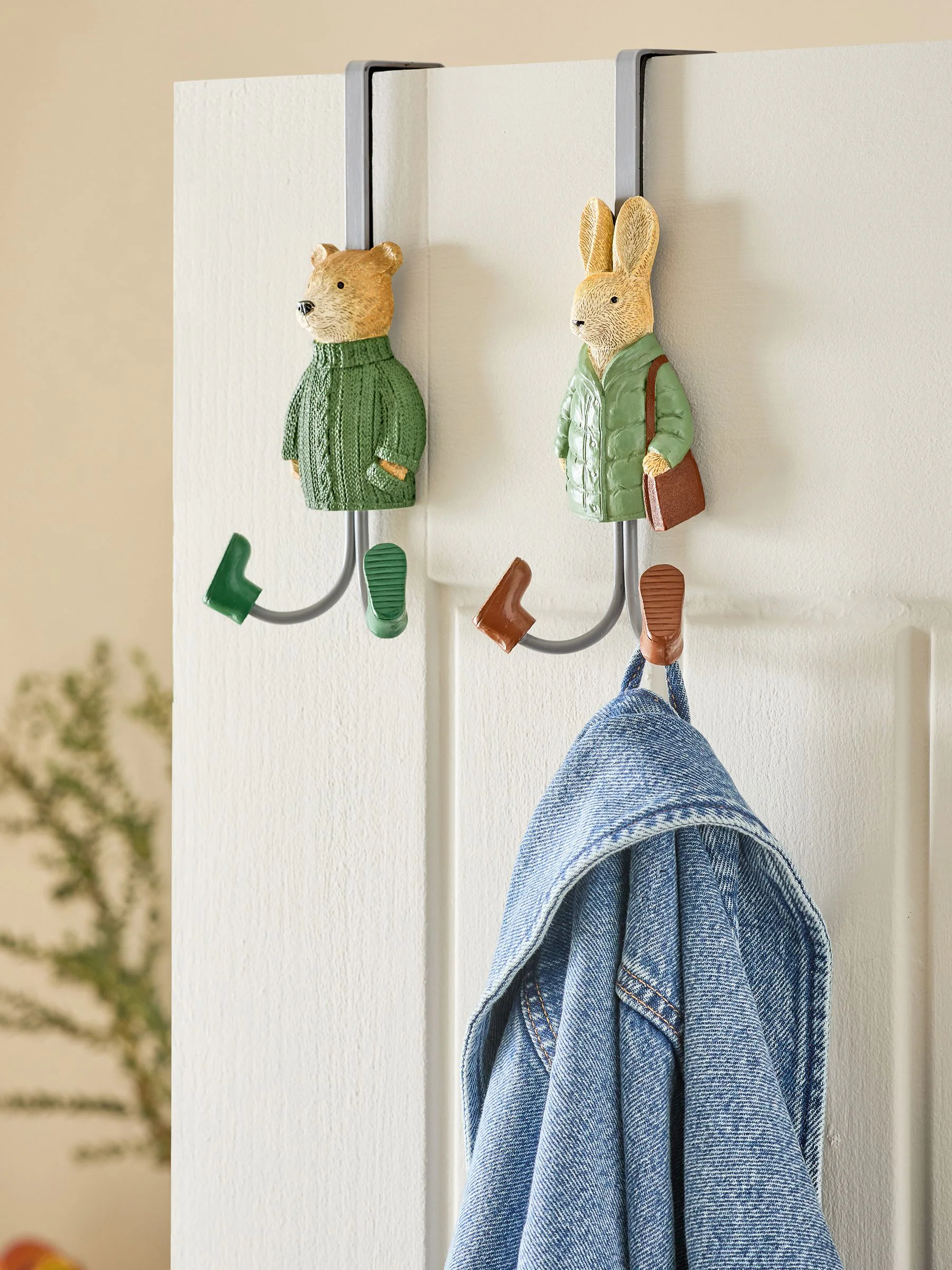 Over Door Bertie and Rosie Bear Hooks