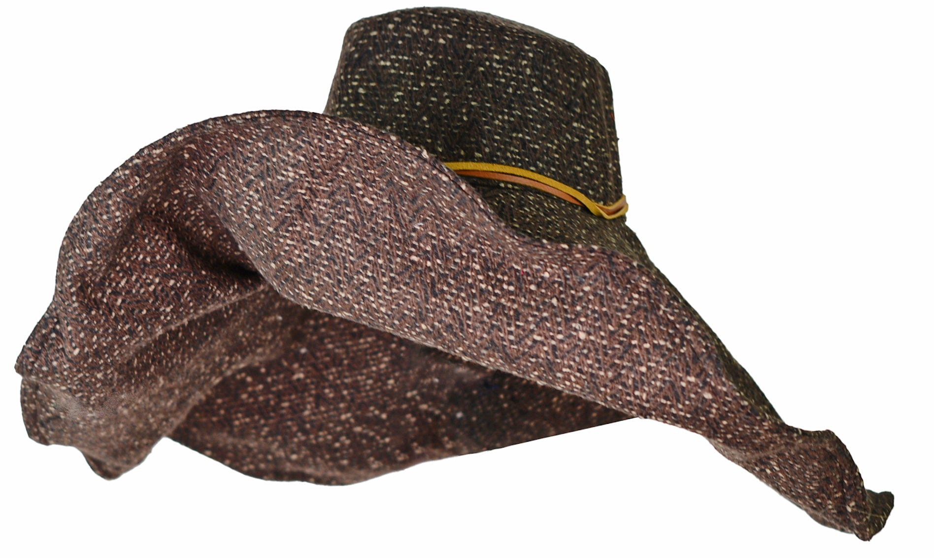 Chapeau Lady Ibiza flexible en tissu tweed