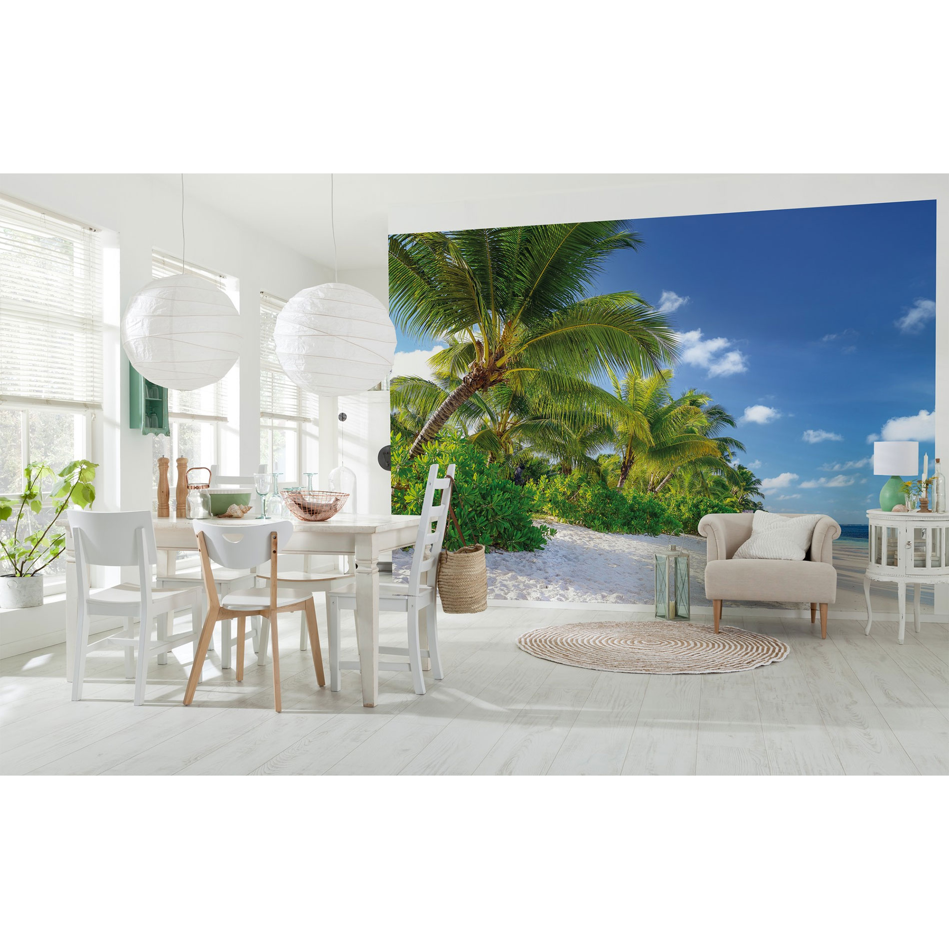 Papier-Fototapete REUNION - bunt - 368x254 cm