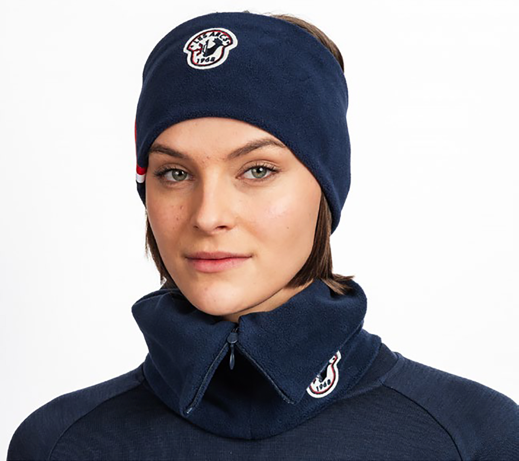 Camille Limited Zip Neckwarmer Navy