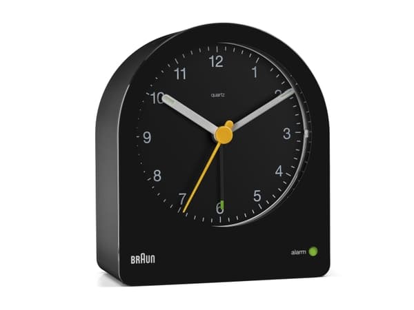 Braun BC22B, Quartz vekkerklokke, Sort, Batteri, AA, 85,6 mm, 97 mm