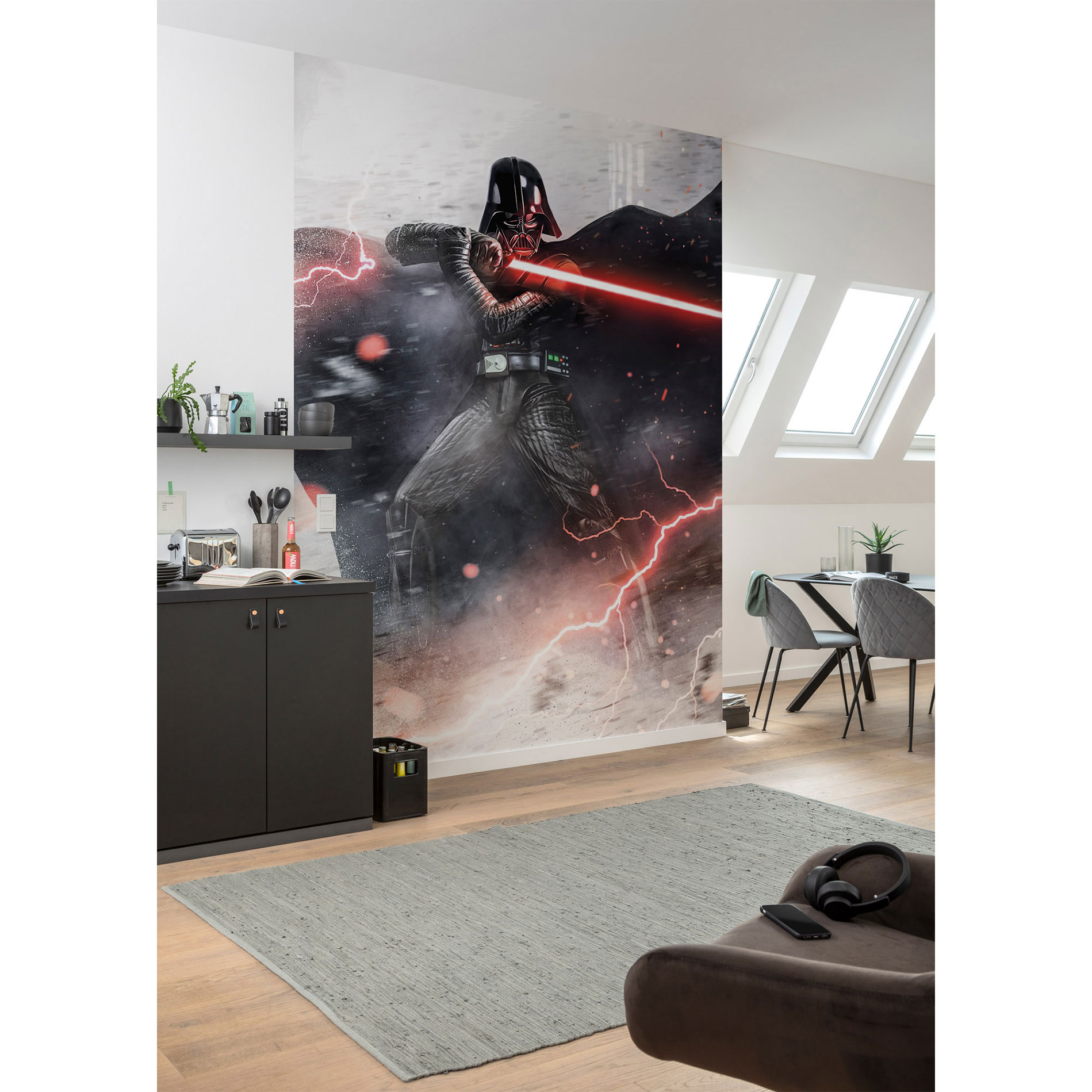 Vlies-Fototapete STAR WARS VADER DARK FORCES - 200x280 cm