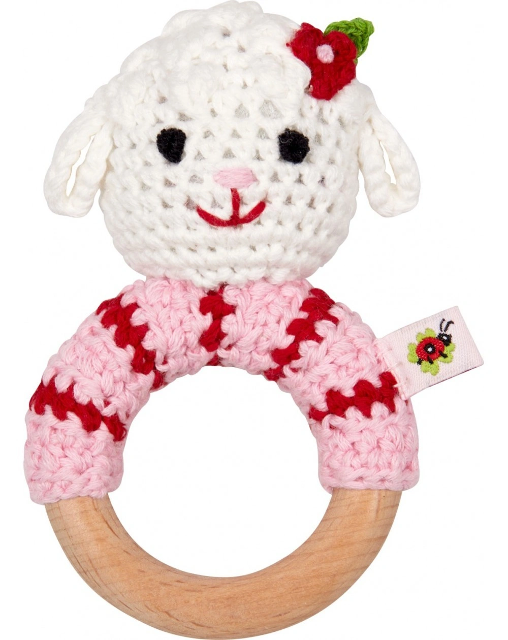 Häkel-Ringrassel LÄMMCHEN - BABY GLÜCK