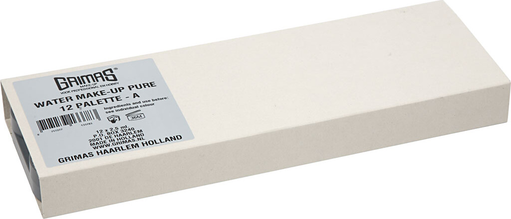 Grimas Ansigtsmaling - Sminke Palette Med 12 Farver - 12X2,5 ML