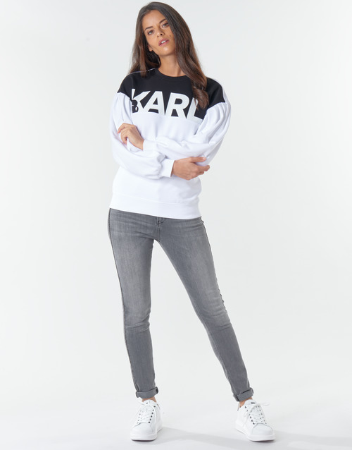 Karl Lagerfeld - SKINNY DENIMS W/ CHAIN Gris