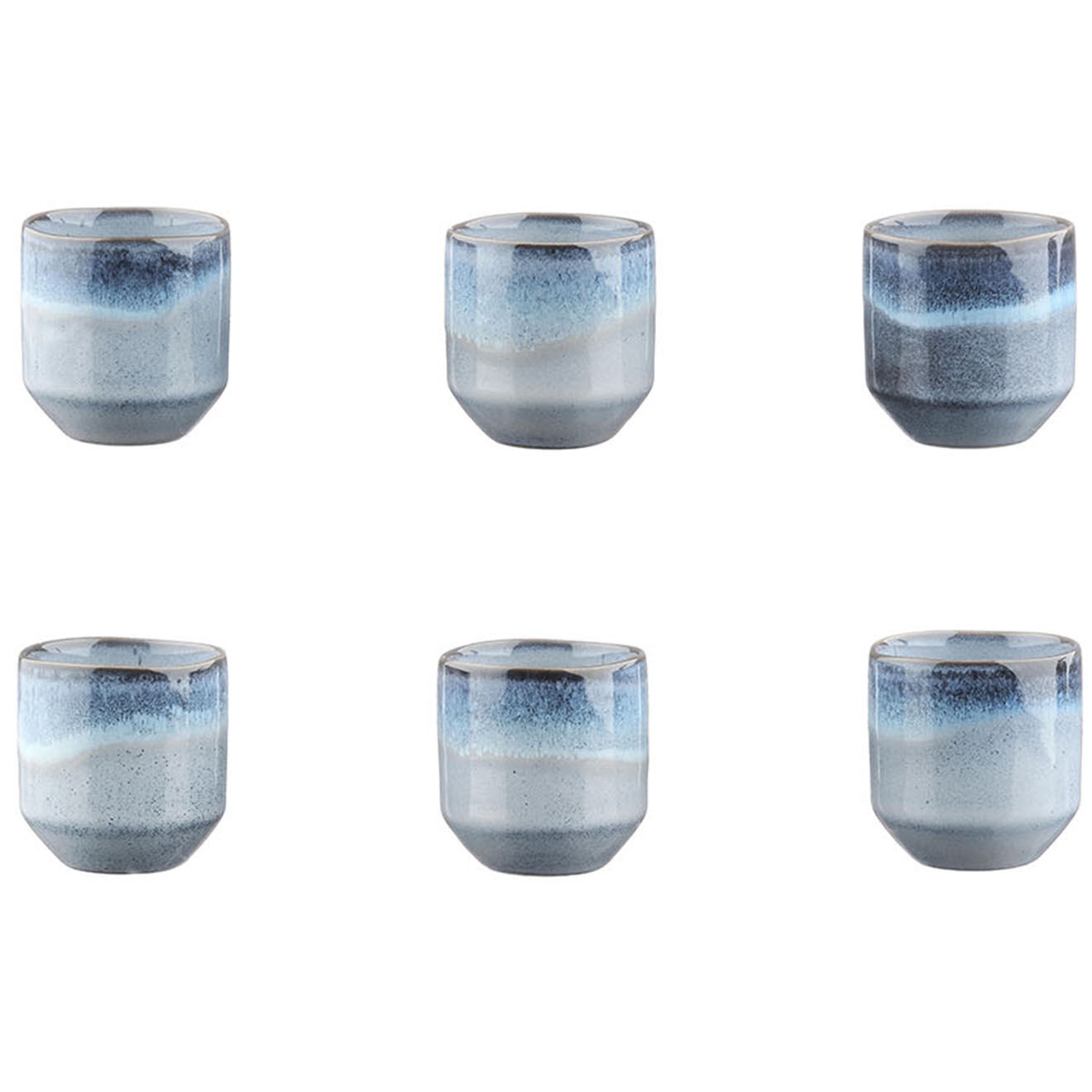Bjorn 6 Tasses Genesis bleus - 15 cl