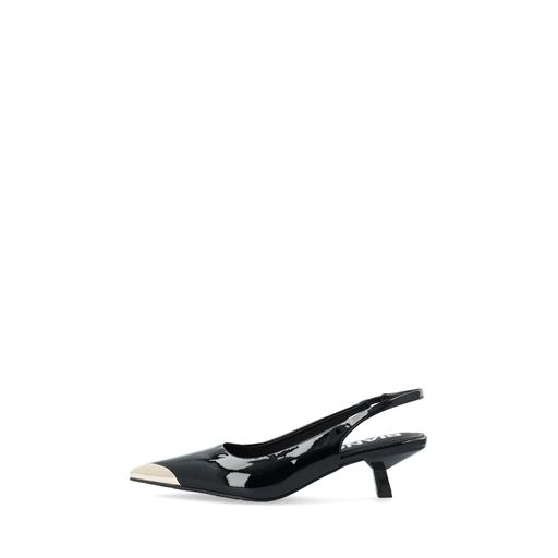 Bianco BIAKristin Kitten Heel Slingback Sko, Black Gold, 39