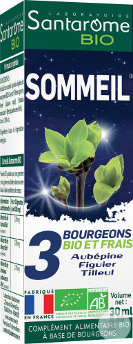 Santarome Bio Sommeil Complément Alimentaire Bio À Base De Bourgeons Flacon 30ml (C14)