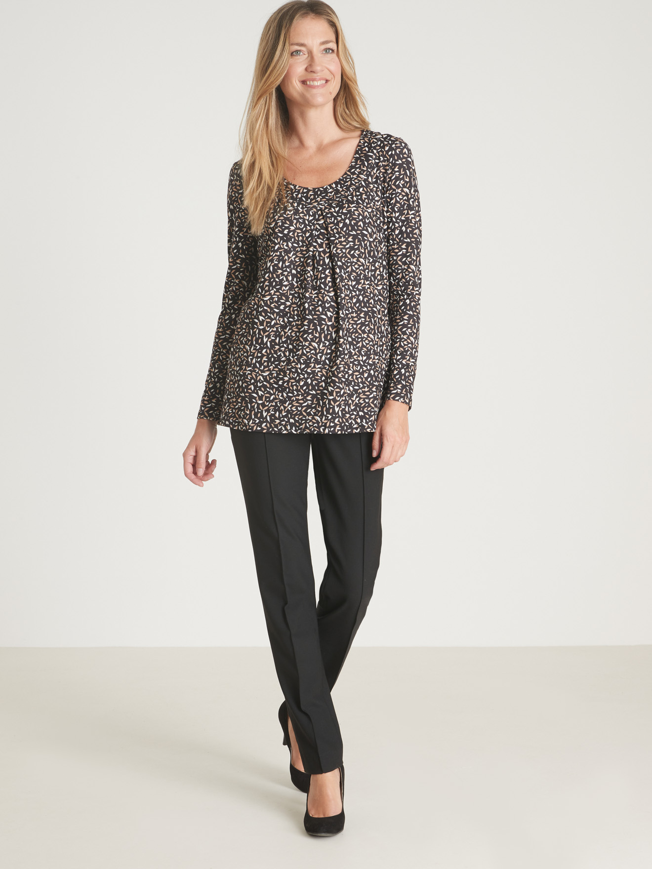Tee-shirt tunique, manches longues