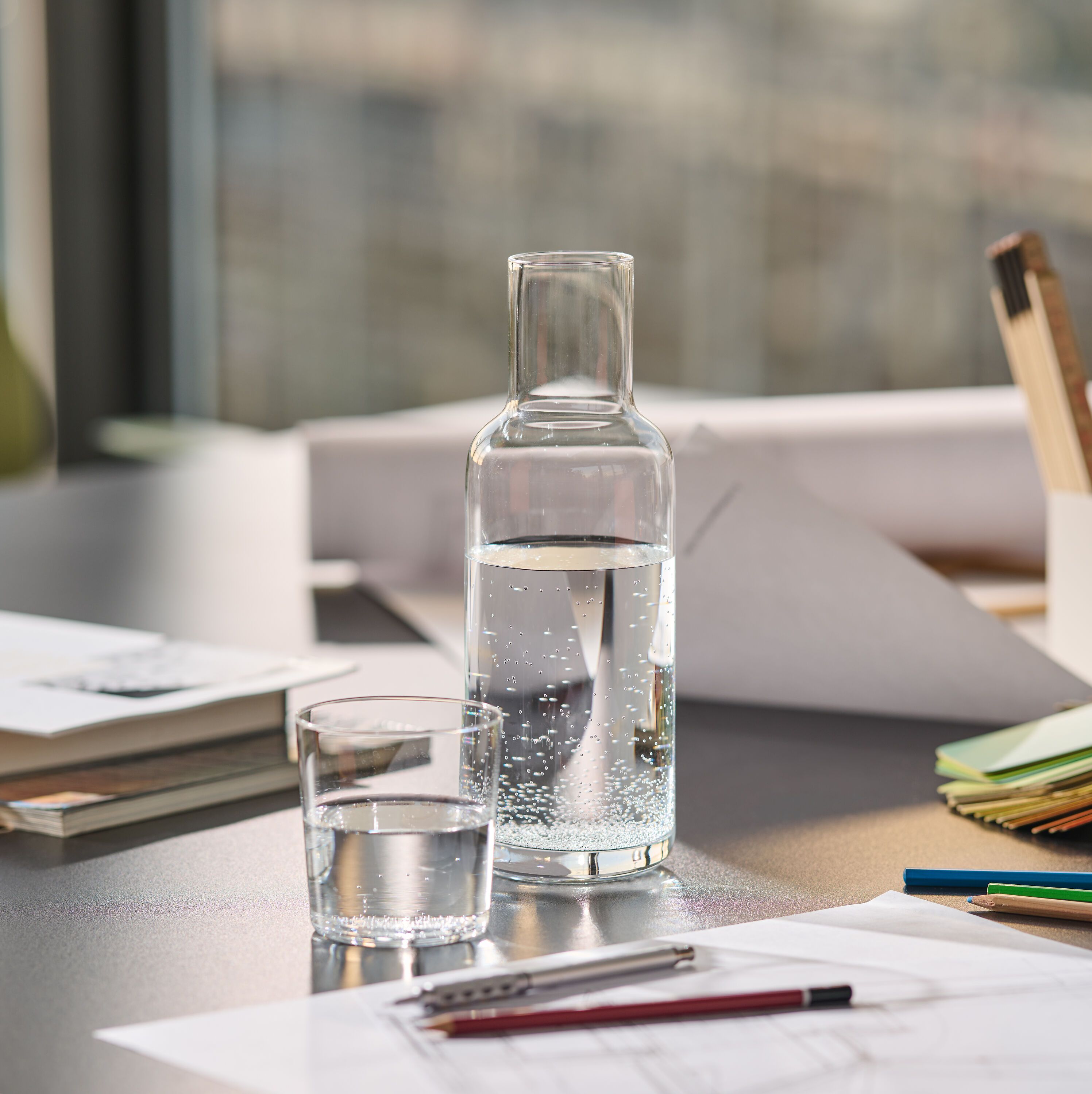 LSA GIO Wasserglas - Transparent / H: 9.0 cm
