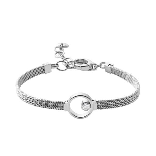 Skagen Linje Modern Circle Armbånd, Stål, 16,6 cm