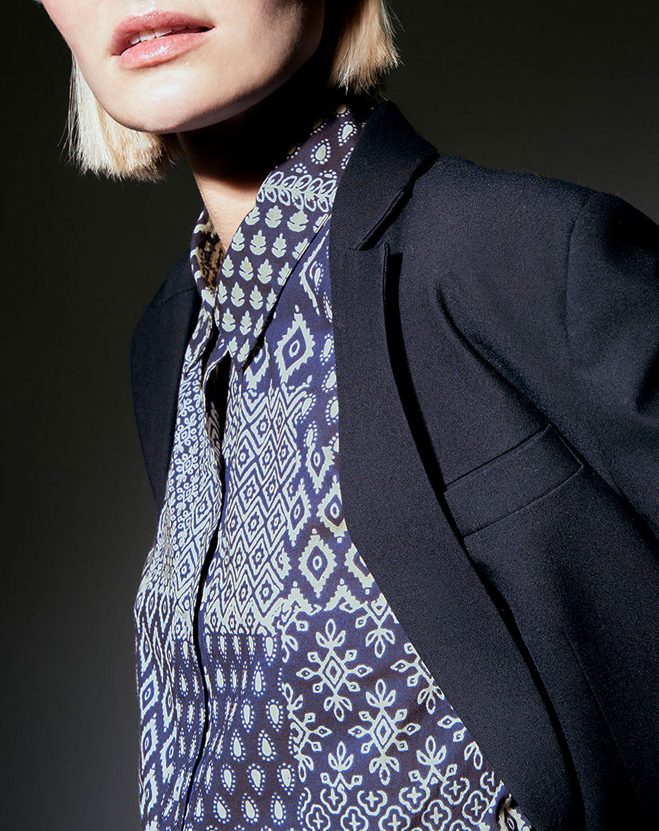 Jodhpur Robe Ramelia indigo/blanc