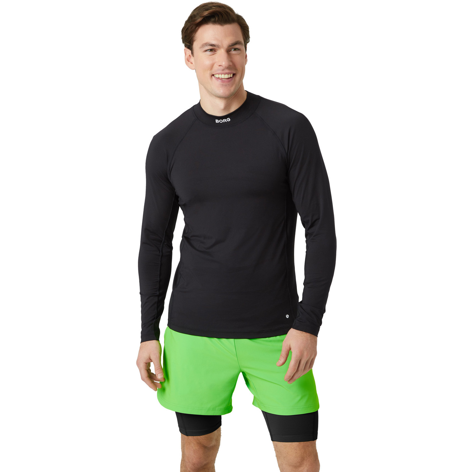 Björn Borg Borg Mock Neck Longsleeve T-Shirt Heren