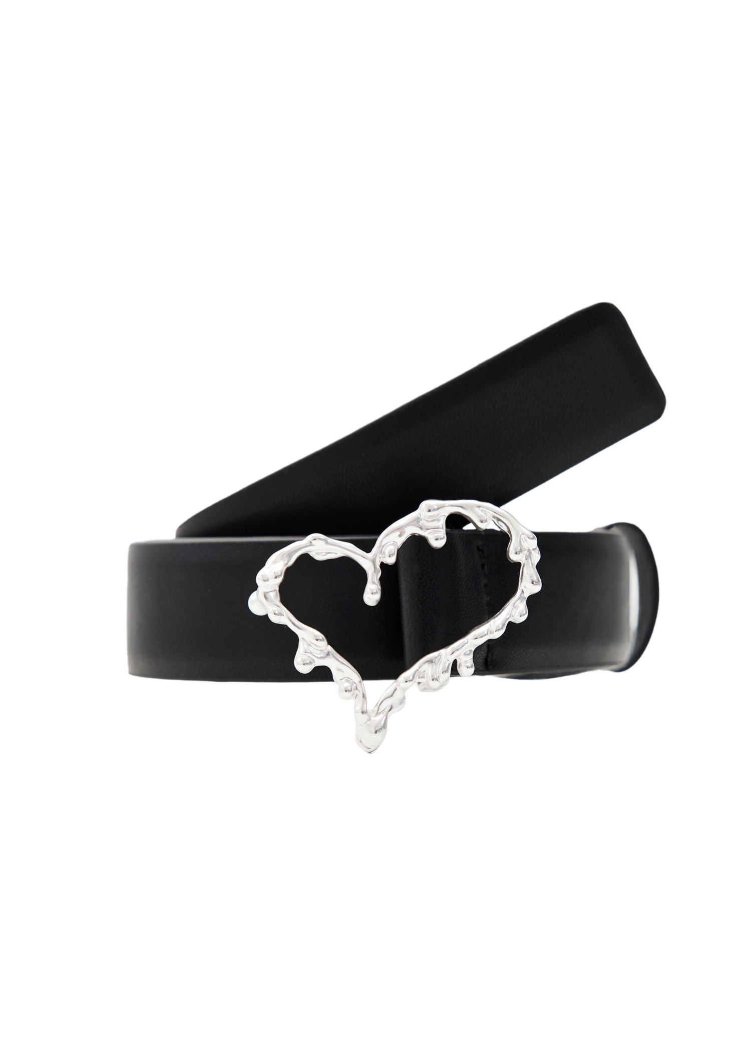 Ceinture en cuir lisse | Noir