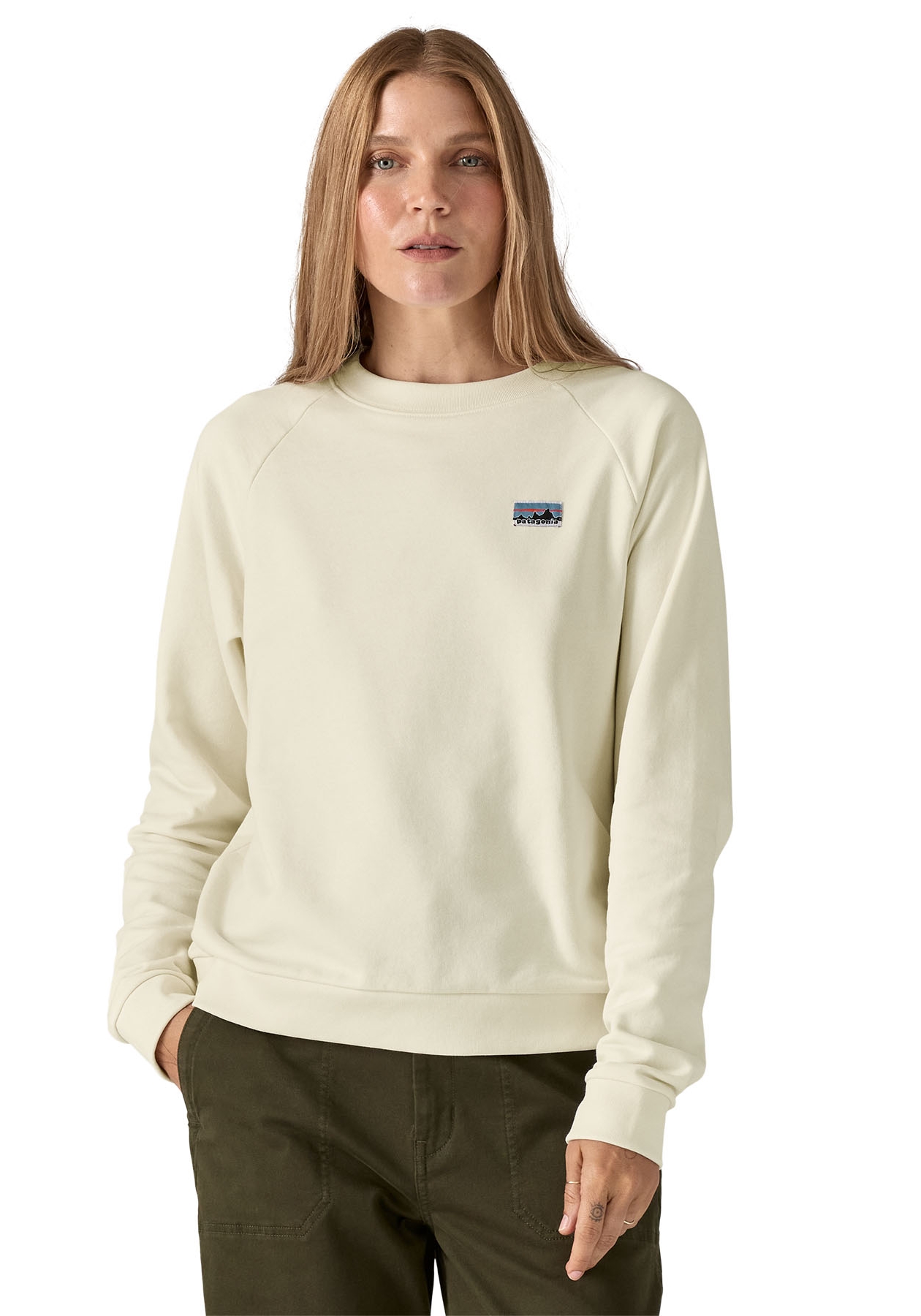 Patagonia Sweatshirt W's Regenerative Organic Cotton Essential Top Wool White
