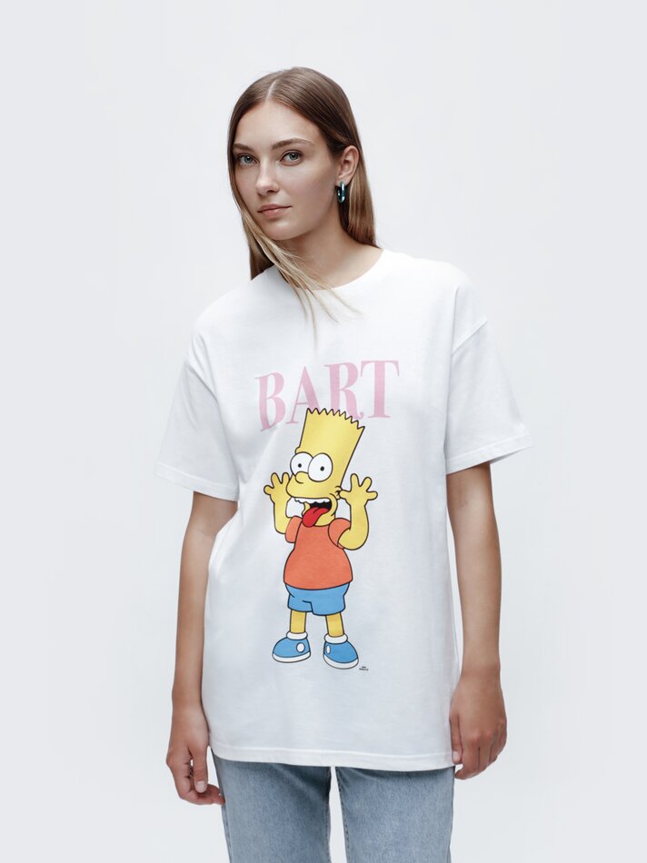 Camiseta do Bart Simpson - Branca