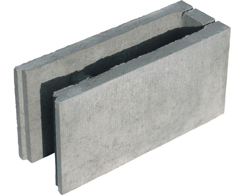 Betonbekistingsblok eindblok grijs 50 cm x 25 cm x 17,5 cm