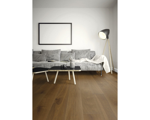 Parket 13.0 Eiken Kaneelbruin Landhuis Plank 1-Strook