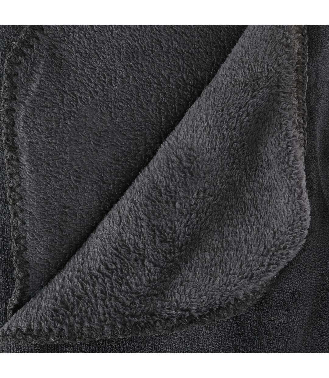 Plaid en microfibre - 180 x 230 cm - Gris