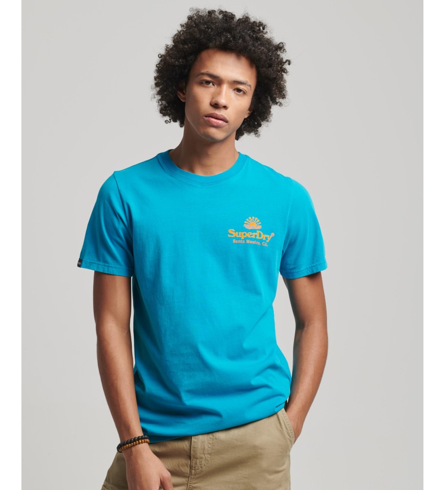 Superdry Camiseta Vintage Venue Neon azul