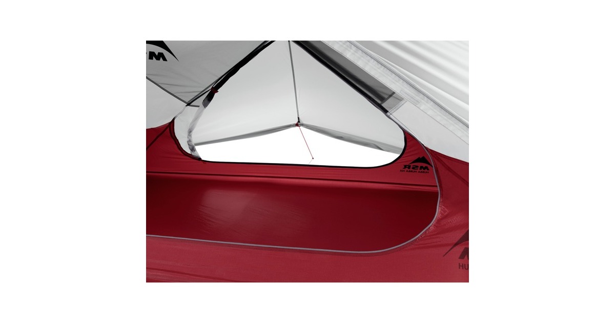 MSRHubba Hubba NX 2-Person Backpacking Tent  (Lichtgrijs/rood)