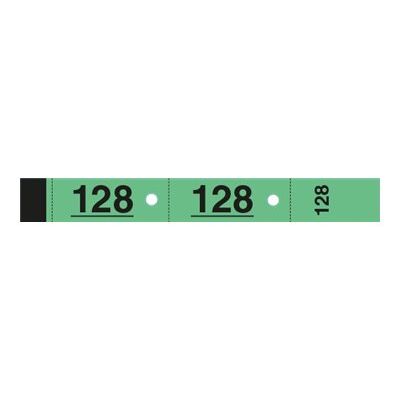 ELVE - 20 Carnets de 50 tickets de vestiaire 3 volets - 30 x 200 mm - numéroté - vert
