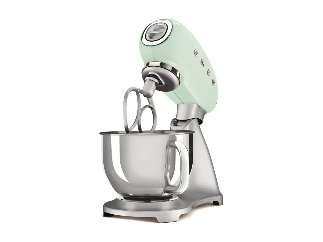 Smeg Robot sur socle 4.8l 800w vert d'eau - smf02pgeu