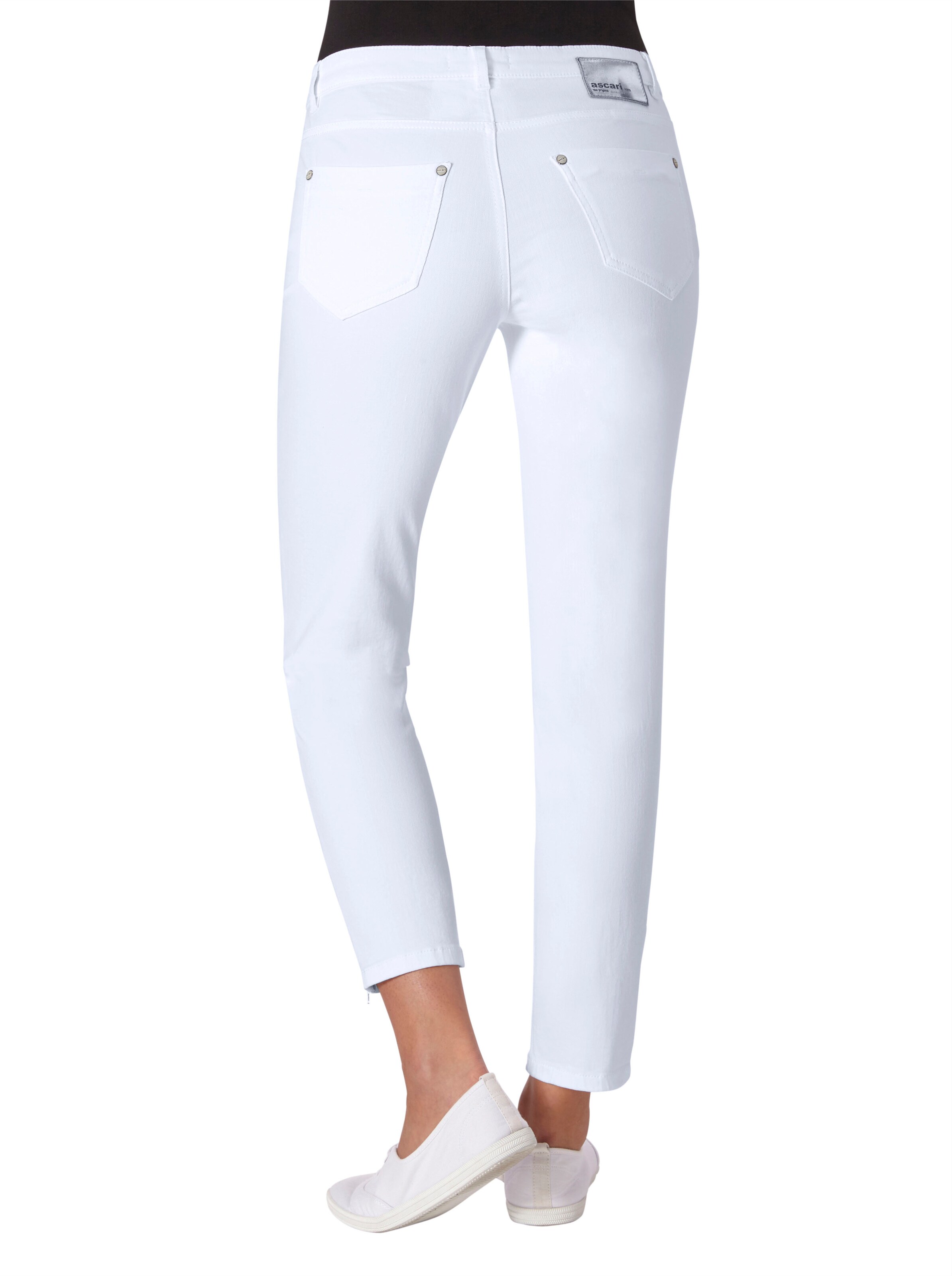 Ascari Stretch-Jeans in weiß
