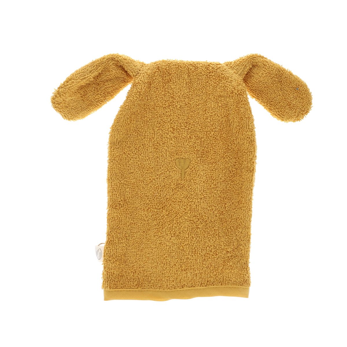 Gant de toilette éponge lapin jaune miel Amande