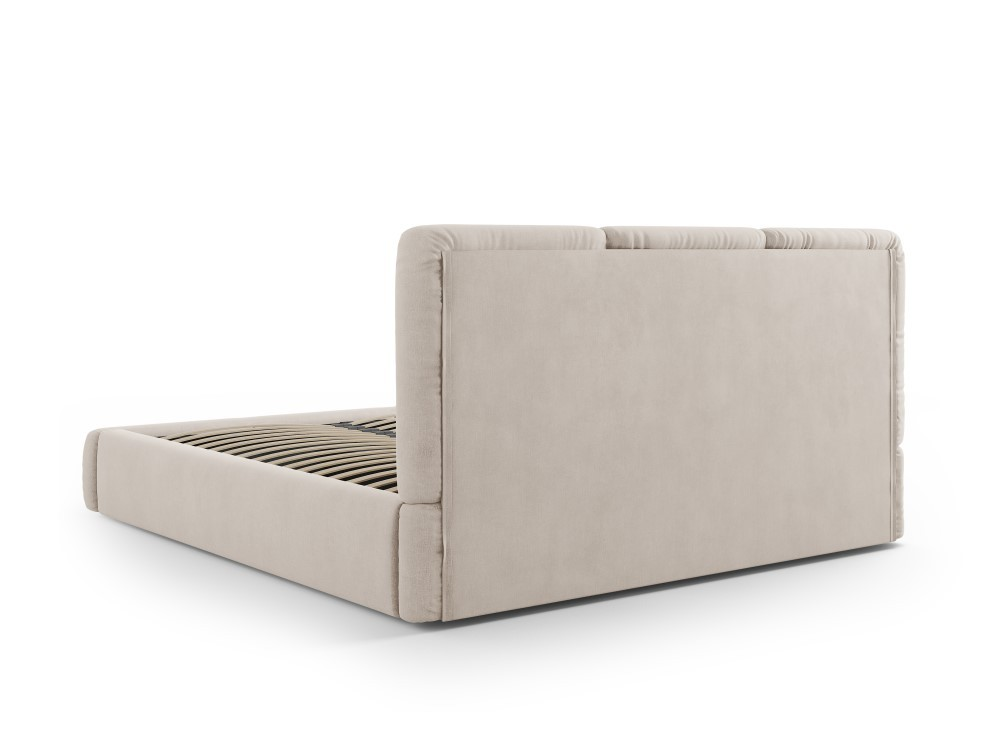 Windsor & Co Horizon Bedframe met Opbergvak - 160 x 200 cm - Chenille - Beige