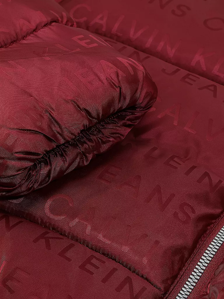 CALVIN KLEIN JEANS Mädchen Jacke dunkelrot