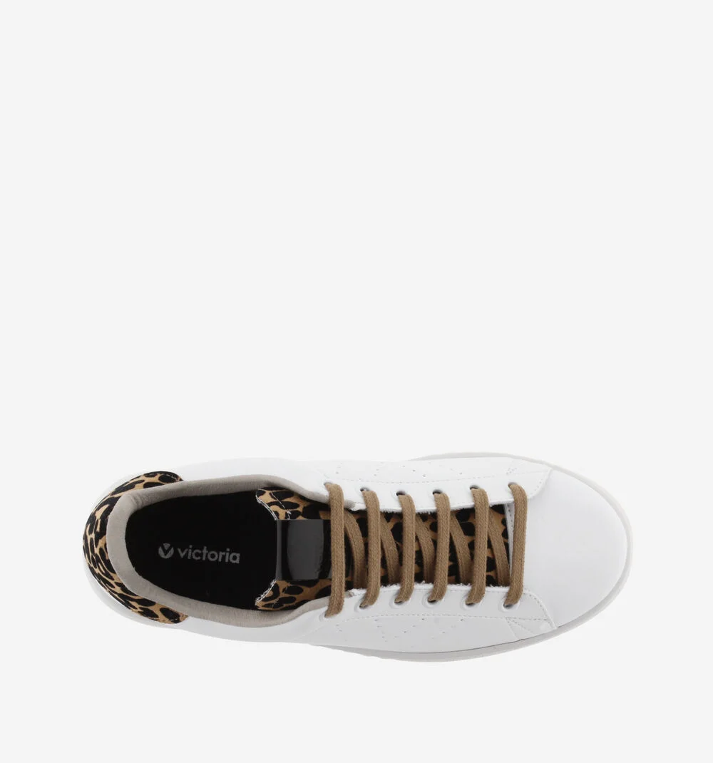 TENIS FAUX LEATHER & LEOPARDBEIGE