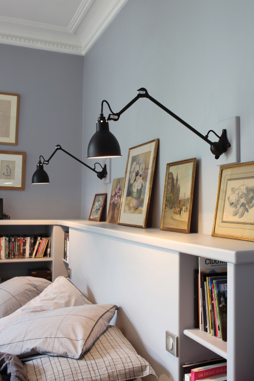 DCW éditions Lampe Gras N222 wandlamp zwart met koper