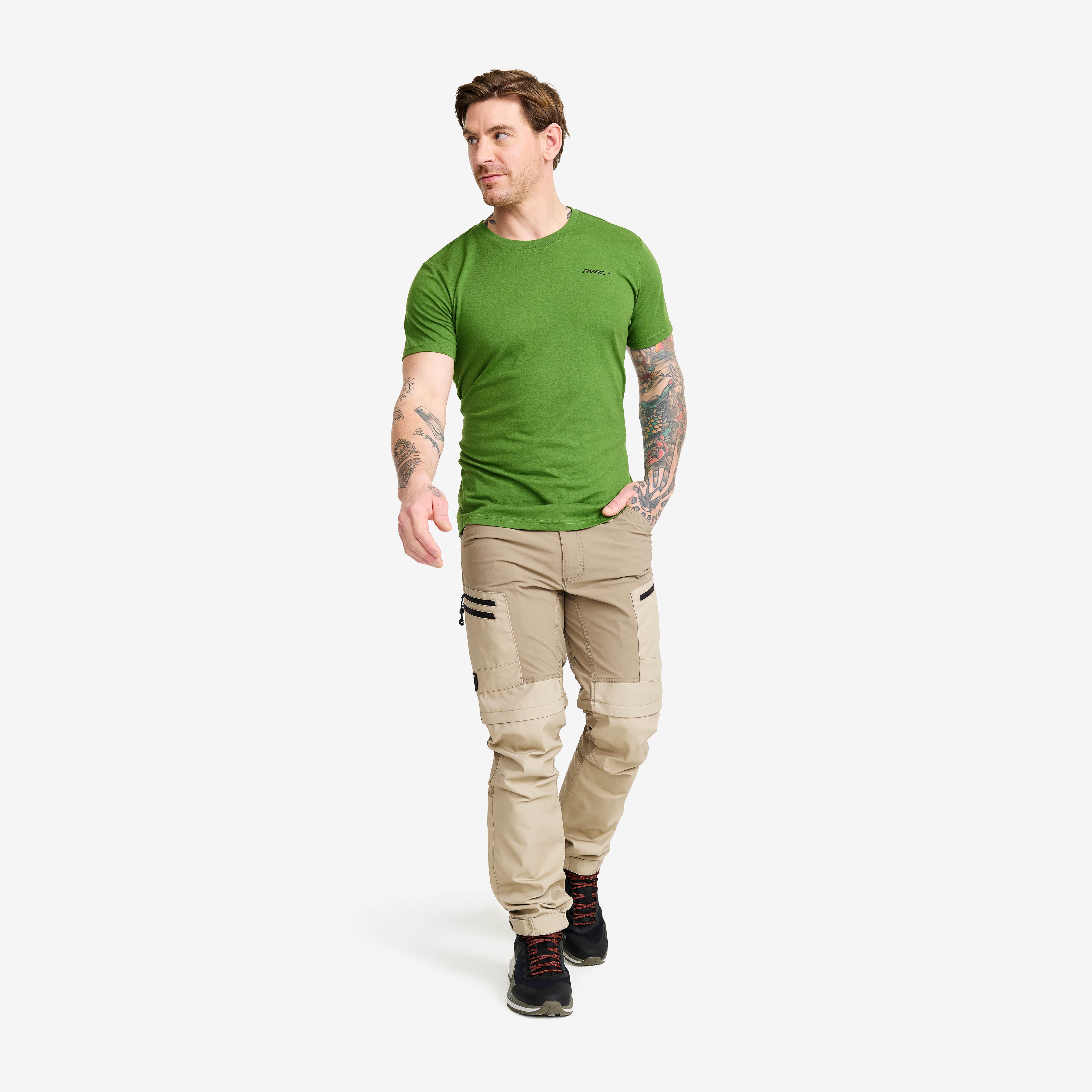 Easy T-shirt Slim Fit Herre Cactus Green