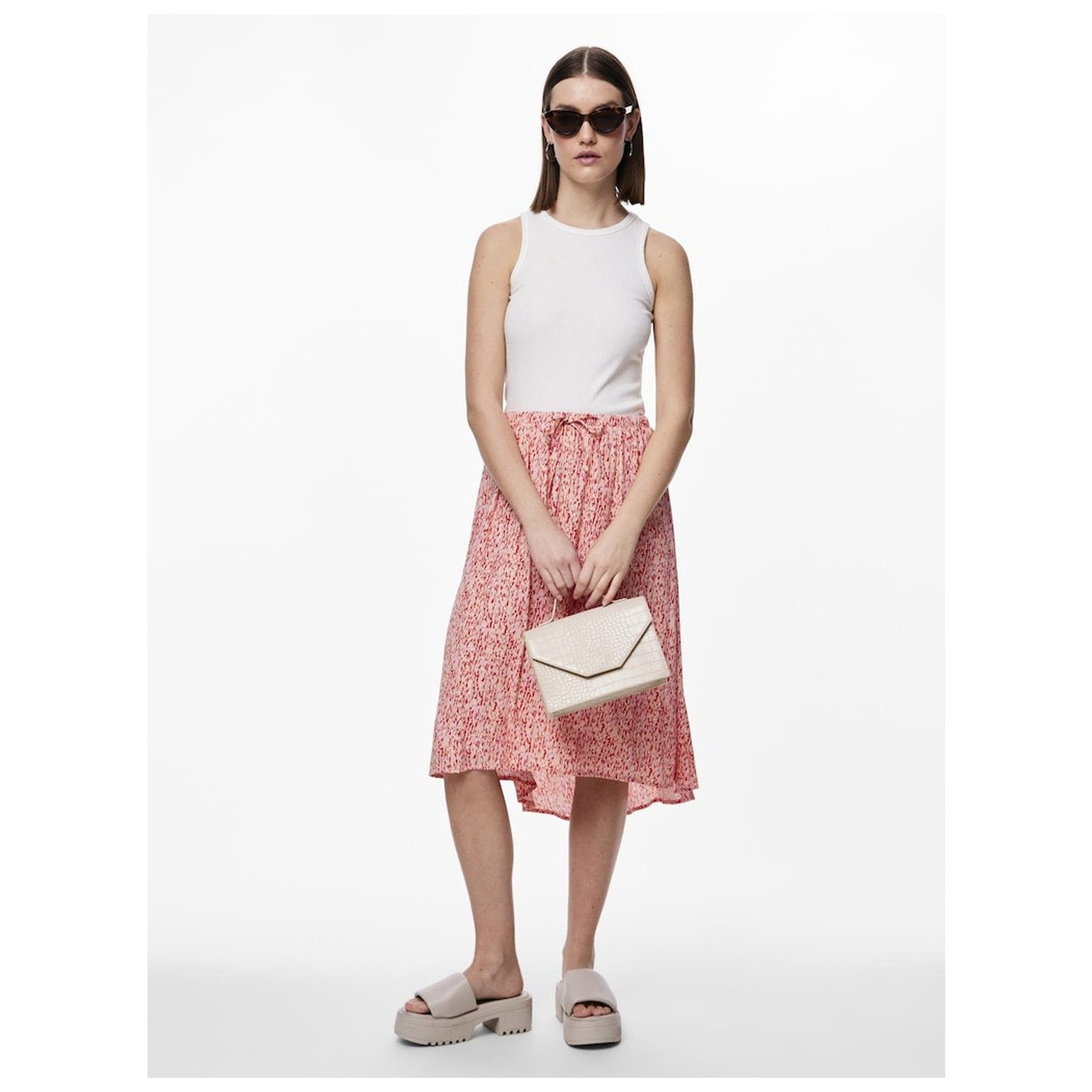 Pieces PCMAXINE HW MIDI SKIRT