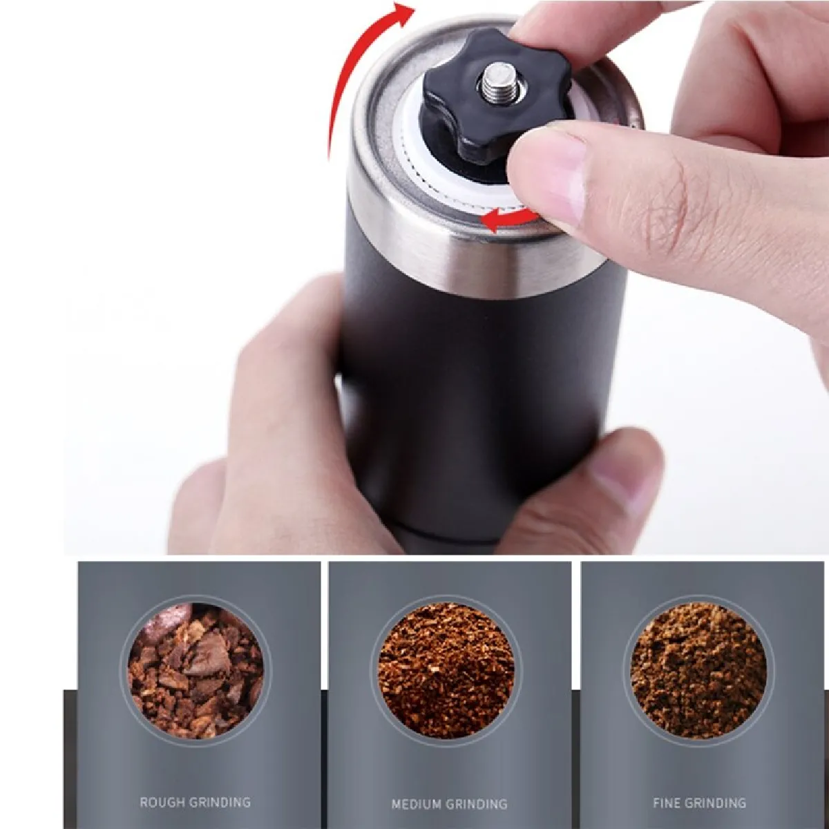 Moulin à café manuel Universal - Noir