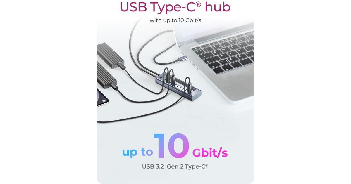 ICY BOXIB-HUB1450-C31 usb-hub  (Antraciet)