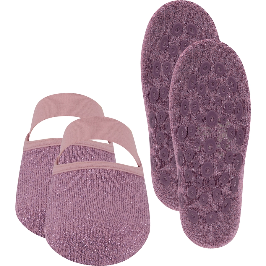 Ewers ABS-Socken Laufsneaker 2er Pack Glitzer rosa