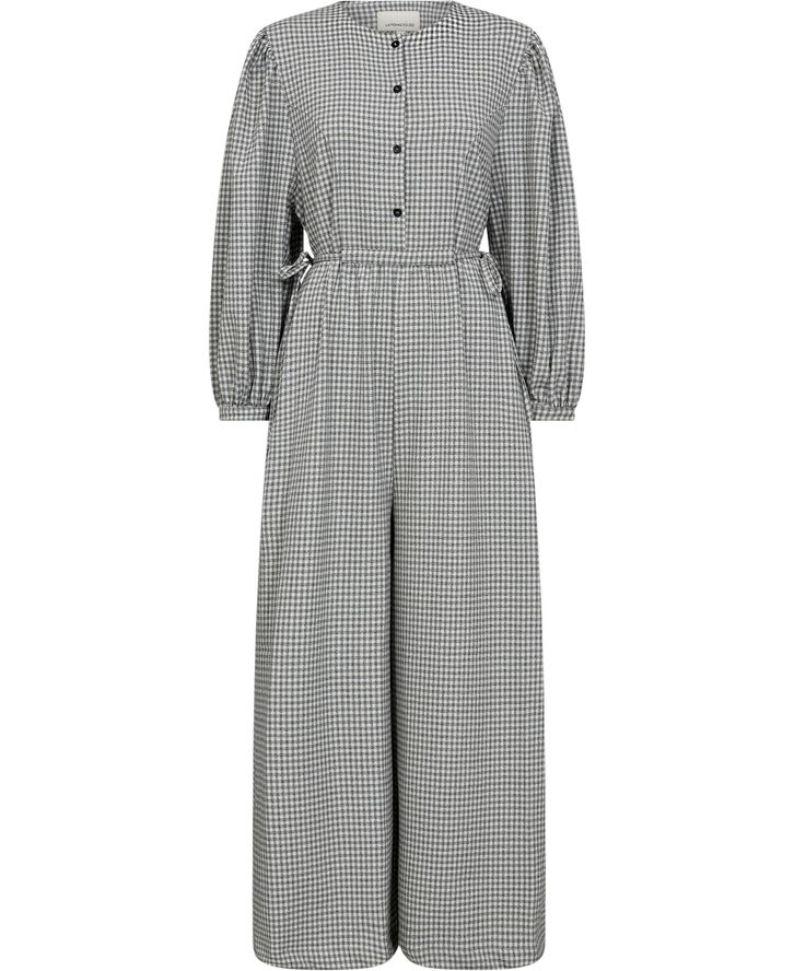 La Femme Rousse Embla Jumpsuit Black and white checkered