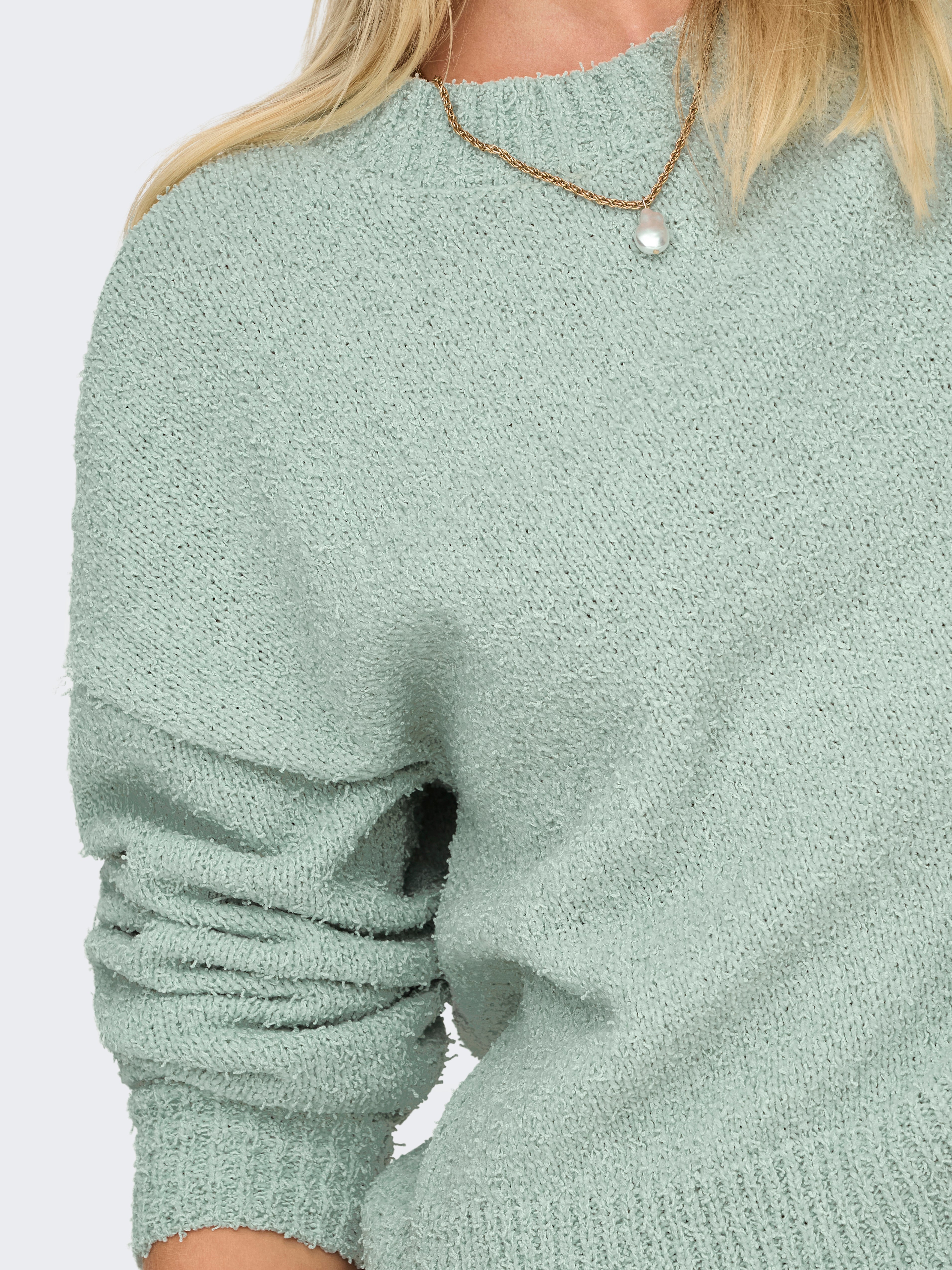 ONLTERESA Strickpullover Aqua Gray