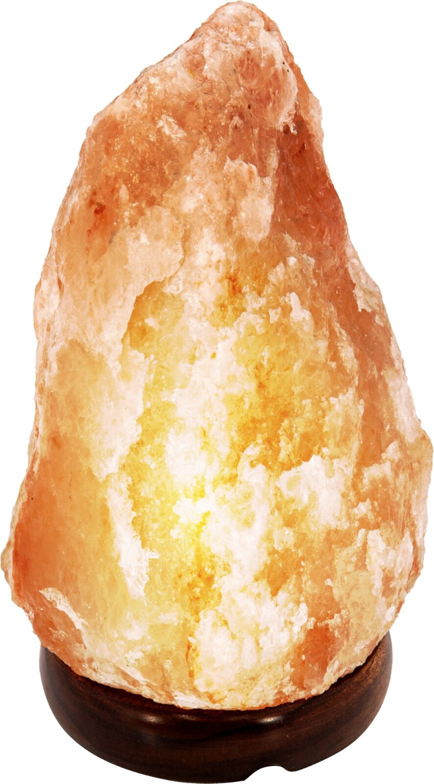 Tischleuchte - naturfarben - Salzkristall - 19 cm