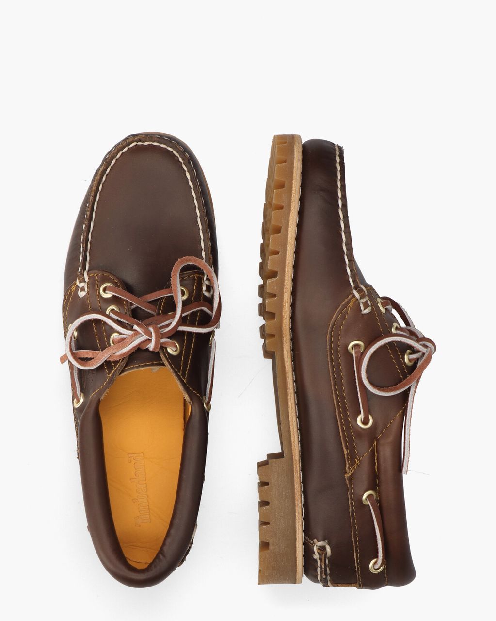 Timberland Noreen 3-Eye Lug Boat Shoe Donkerbruin Dames Veterschoenen