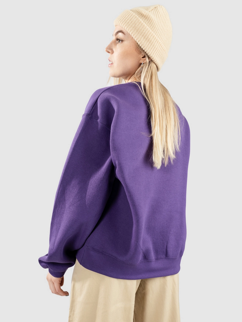 Volcom Stone Heart Up Crew Sweater deep purple