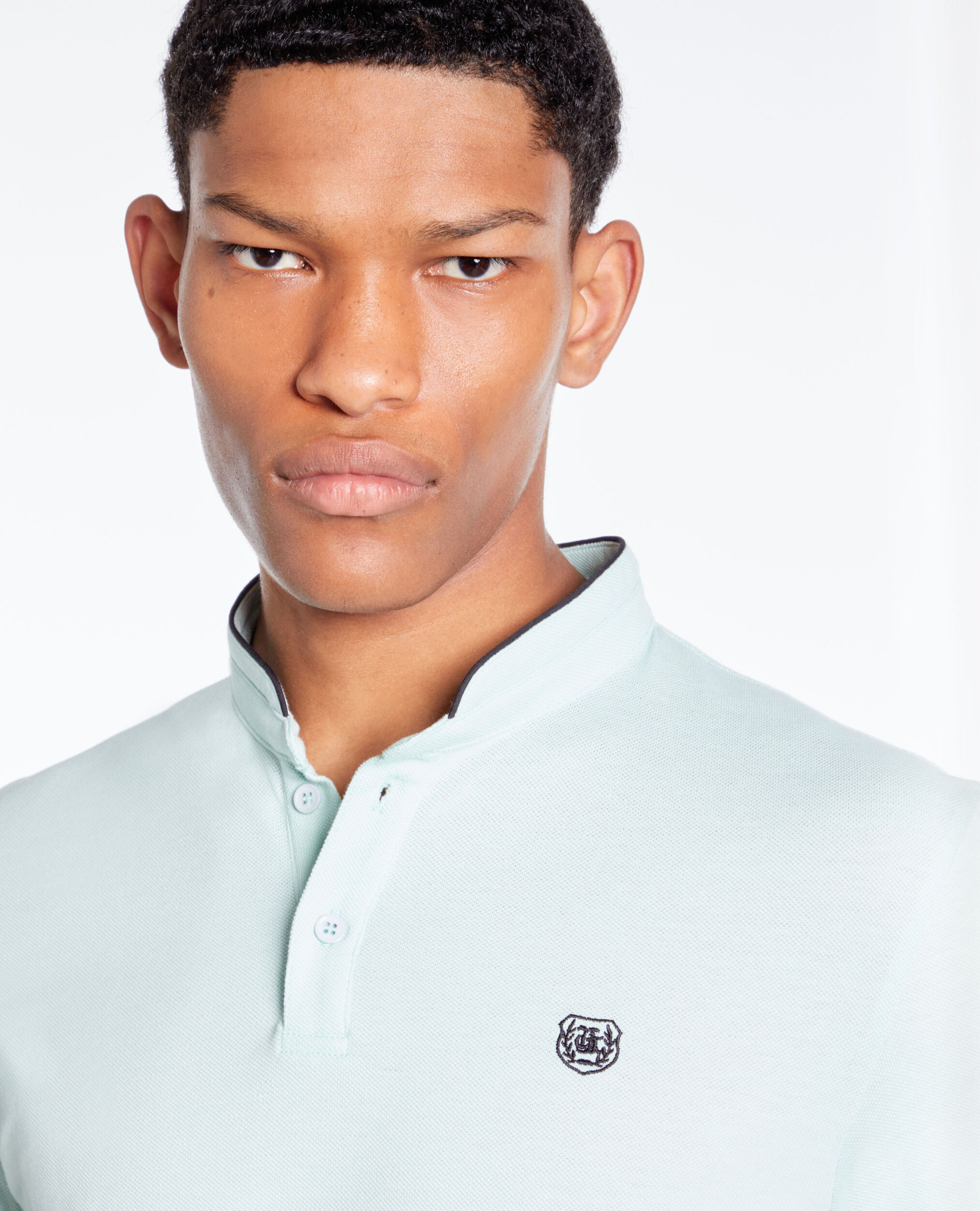 Polo vert en coton