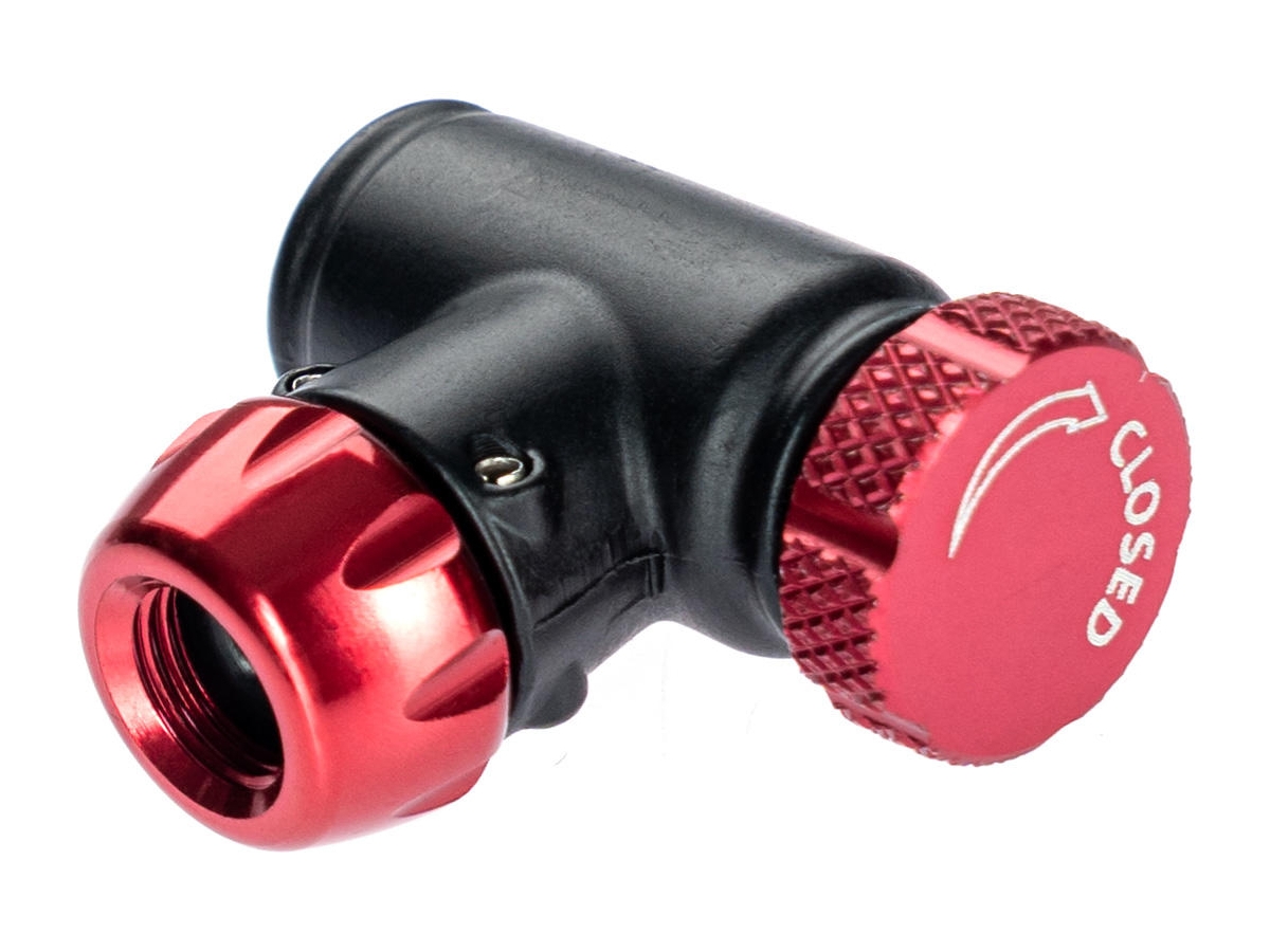 Silca Eolo IV Co2 Pumpehoved, Black/Red