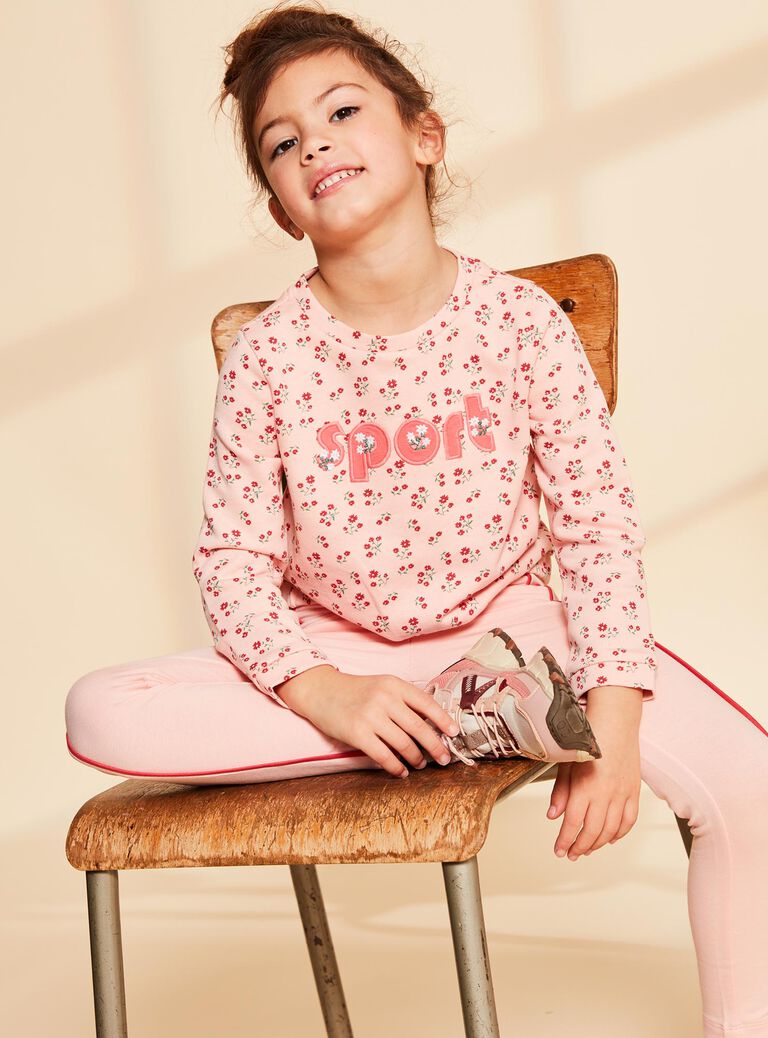 Legging rose à taille croisée