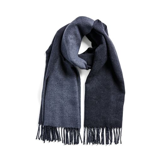 Pieces Noah Two Toned Halstørklæde, Medium Grey Melange Black