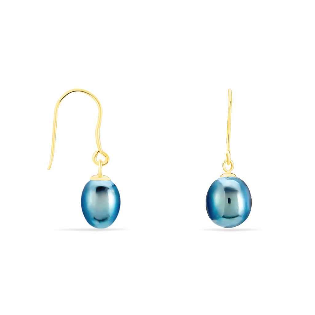 Boucles D'oreilles Pendantes Severiane Or Jaune Perle De Culture