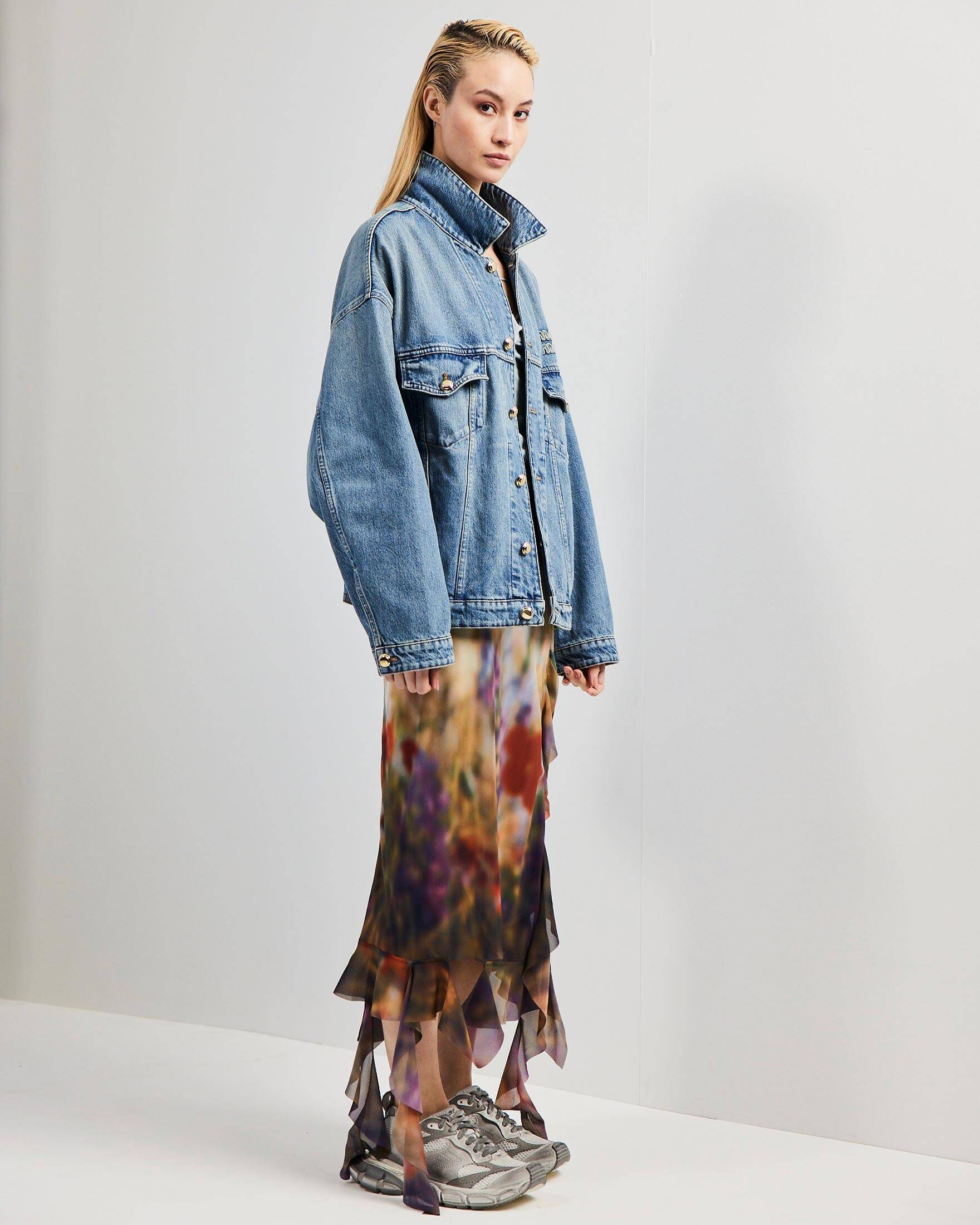 Acne Studios| Damen Chiffonkleid